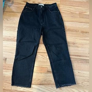 Abercrombie Ankle straight high rise jeans